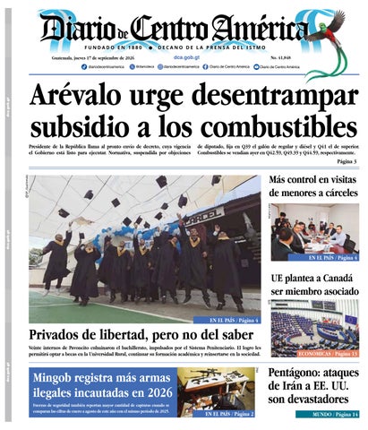 Edición Diario de Centro América 17 de Septiembre 2026