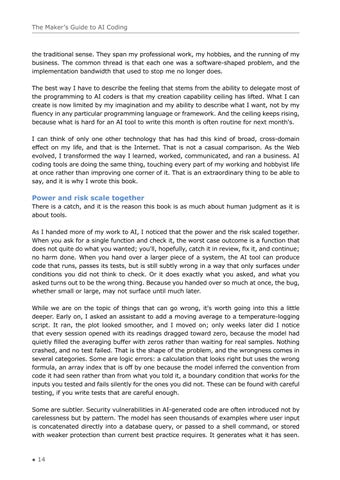 The Maker’s 指南 to AI Coding (Extract) 第 14 页