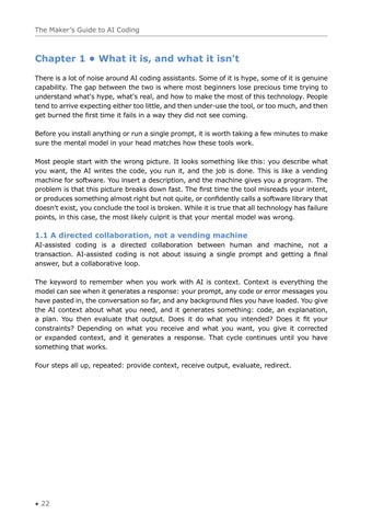 The Maker’s 指南 to AI Coding (Extract) 第 22 页