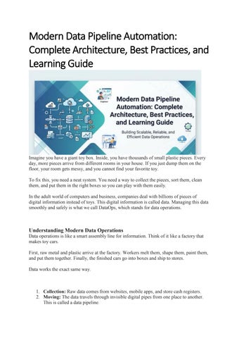 Modern Data Pipeline Automation