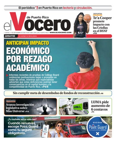 EL VOCERO | Edición jueves, 17 de septiembre de 2026