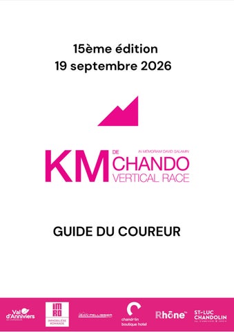 Guide du Coureur 2026