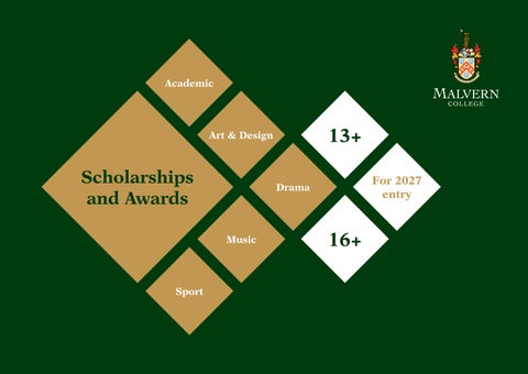 Scholarships Brochure for 2027 Entry | Malvern College