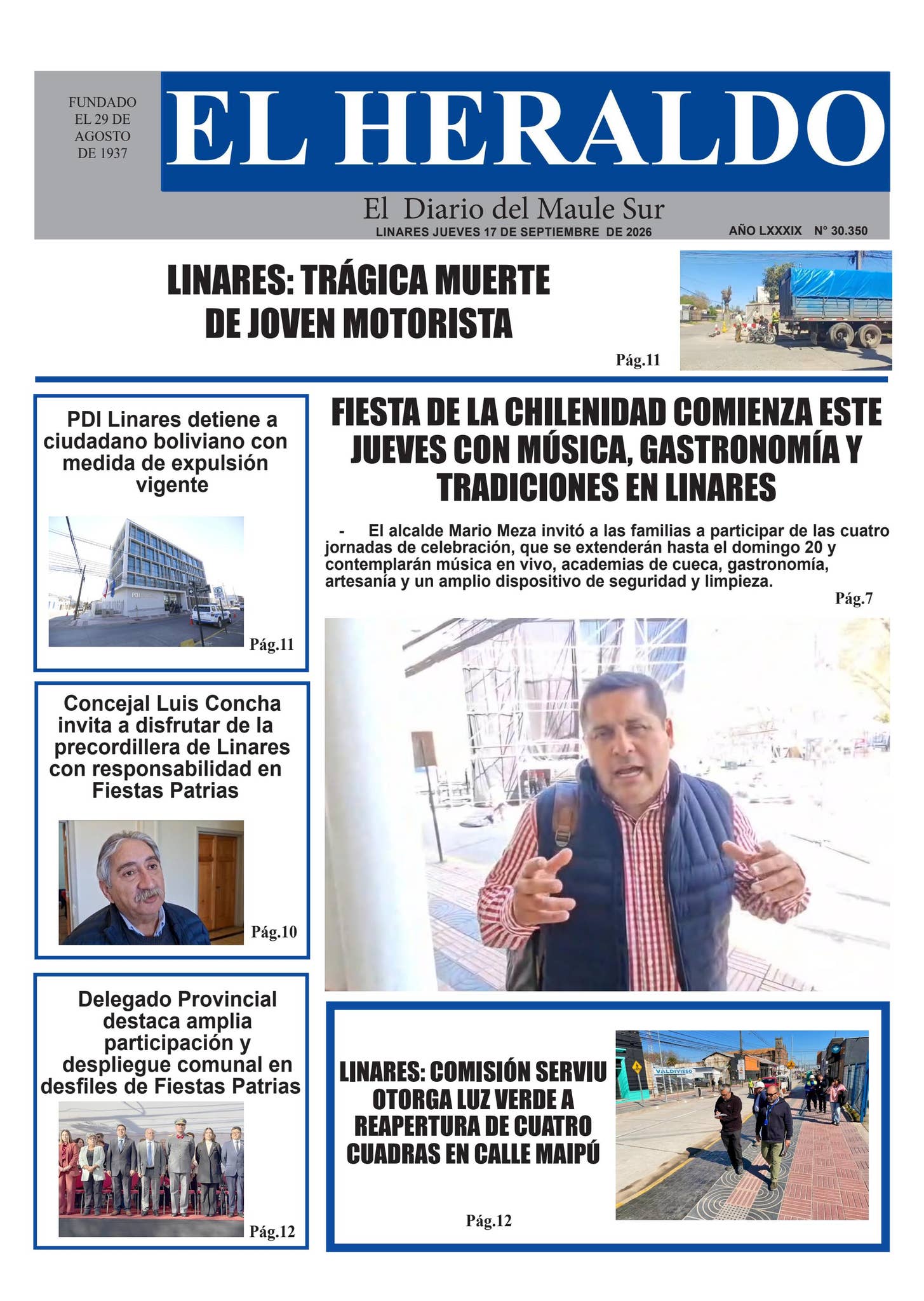 Jueves 17 de septimbre 2026
