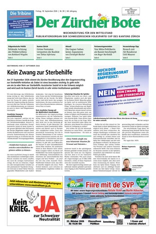Zürcher Bote Nr. 38 - 2026