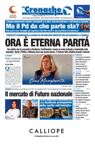 Cronache del 18 settembre 2026