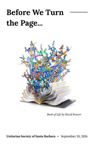 Before We Turn the Page...
