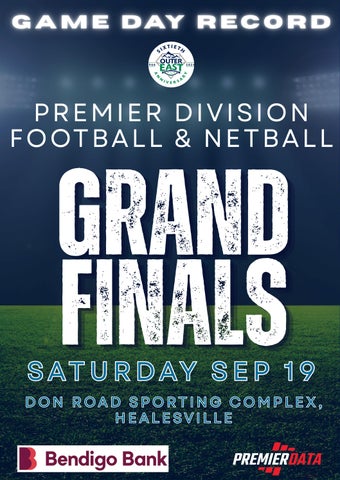 PREMIER DIVISION GAME DAY RECORD