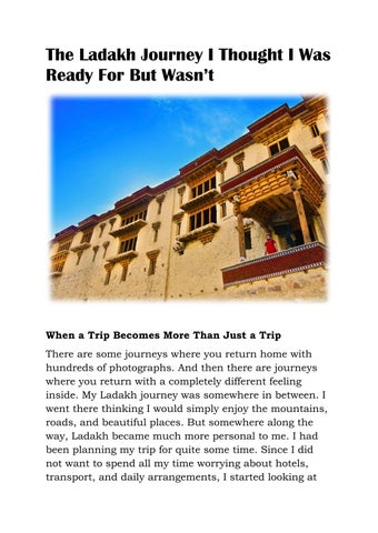 Leh - Ladakh Tour Package