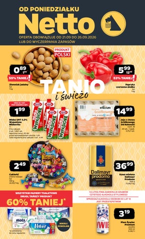 Netto gazetka od 21.09 do 26.09.2026
