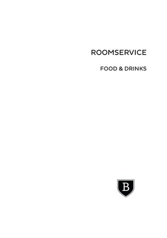 Roomservice menu Hotel Schweizerhof Bern & Spa