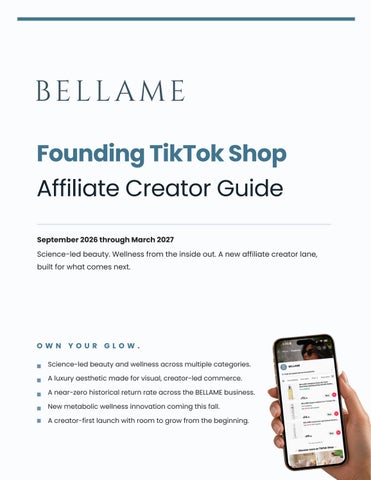 BELLAME TikTOk Affiliate Creator