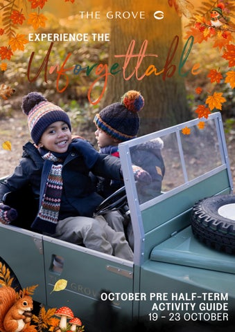 Pre-October Half-Term  Activity Guide 2026