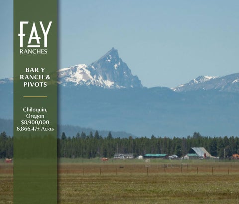 Bar Y Ranch & Pivots | Fay Ranches