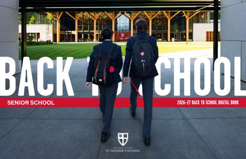 2026–27 Senior School | Back To School Digital Book 
