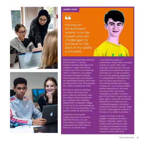 King Alfred | KAS 6thForm prospectus 2027-28 FINAL- 第 13 页