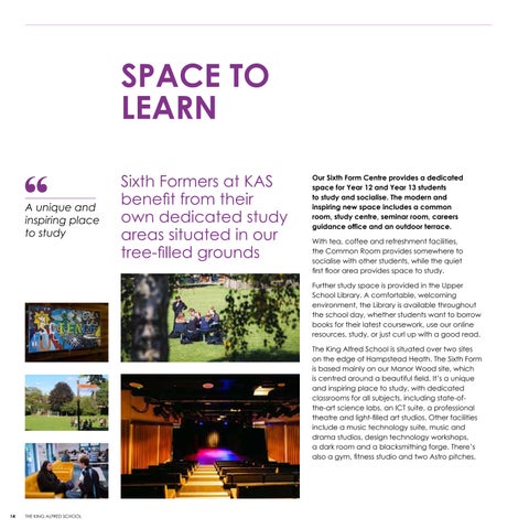 King Alfred | KAS 6thForm prospectus 2027-28 FINAL- 第 14 页