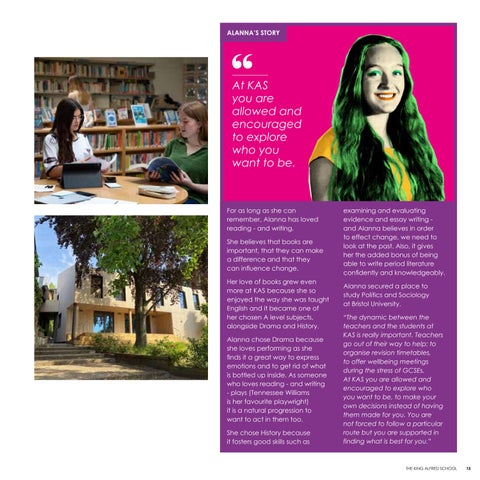 King Alfred | KAS 6thForm prospectus 2027-28 FINAL- 第 15 页