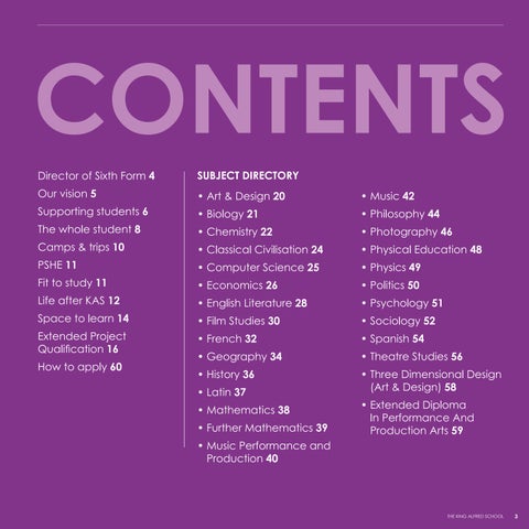 King Alfred | KAS 6thForm prospectus 2027-28 FINAL- 第 3 页