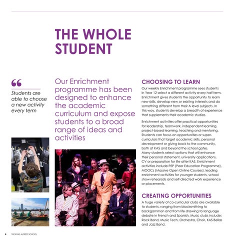 King Alfred | KAS 6thForm prospectus 2027-28 FINAL- 第 8 页