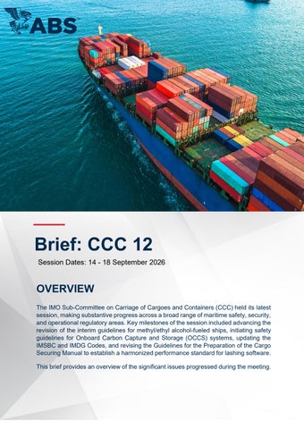 CCC 12 Brief