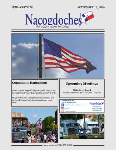 Friday Update 9-18-2026 