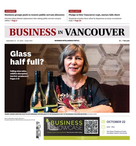Business in Vancouver (September 21, 2026)