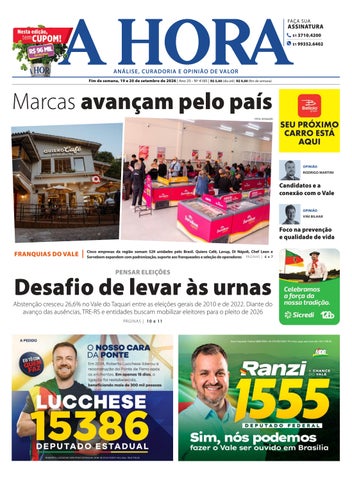A Hora – 19 e 20/09/2026