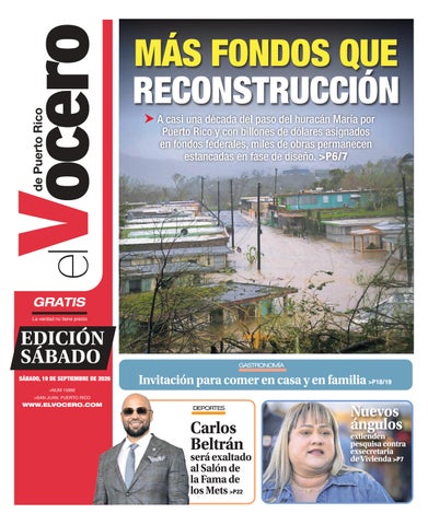 EL VOCERO | Edición sábado, 19 de septiembre de 2026