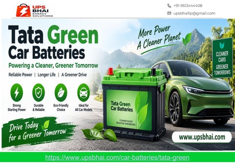 Tata Green Car Battery