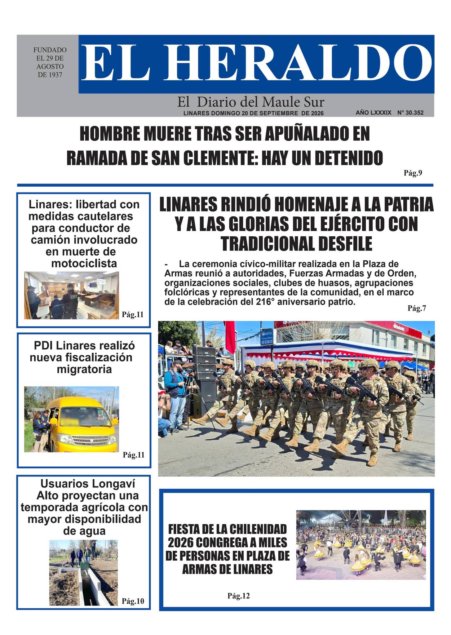 Domingo 20 de septimbre 2026