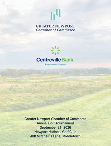 2026 Golf Tournament Program 