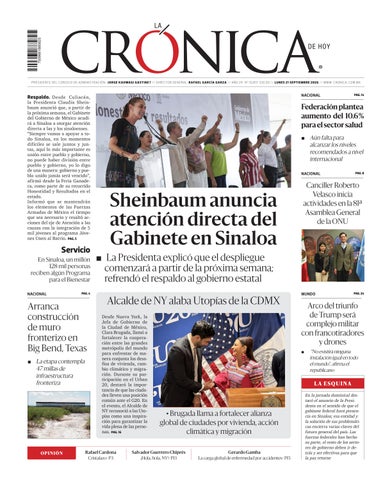 La Crónica de Hoy 21-09-2026