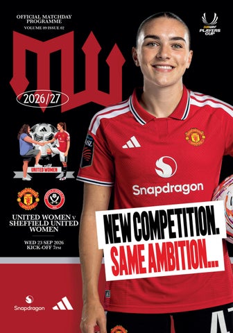 Manchester United Women v Sheffield United Women match programme, SPC, 23.09.26