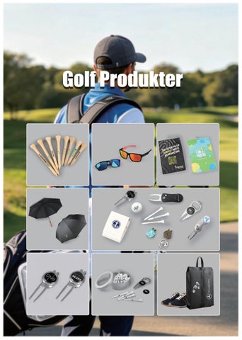 Golf produkter profilert med logo 2026