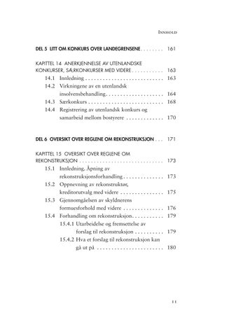 Konkursrett: Kort forklart 2. utgave 第 11 页