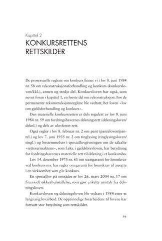 Konkursrett: Kort forklart 2. utgave 第 19 页