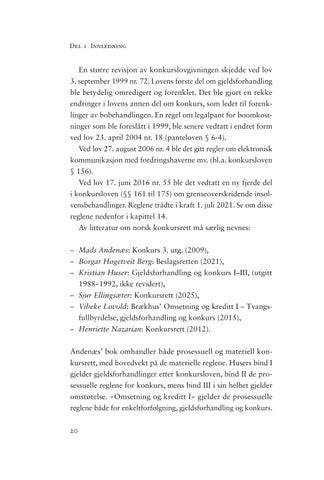 Konkursrett: Kort forklart 2. utgave 第 20 页