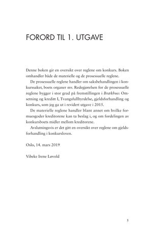 Konkursrett: Kort forklart 2. utgave 第 5 页