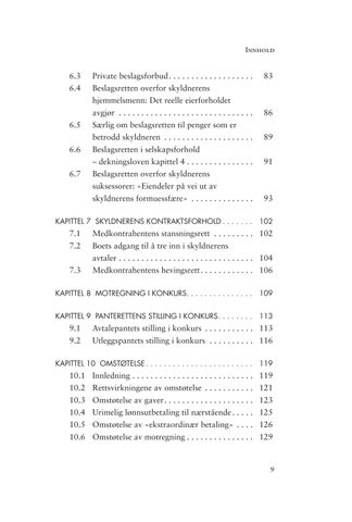 Konkursrett: Kort forklart 2. utgave 第 9 页