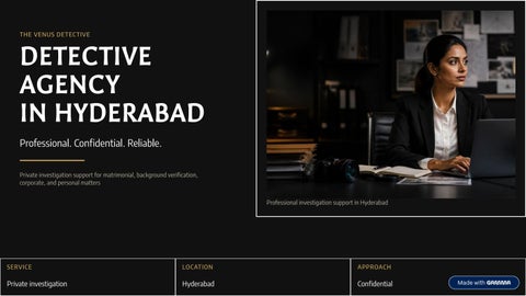 Detective in Hyderabad