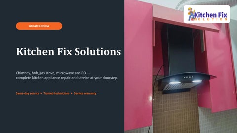 Kitchen-Fix-Solutions-Greater-Noida PPT
