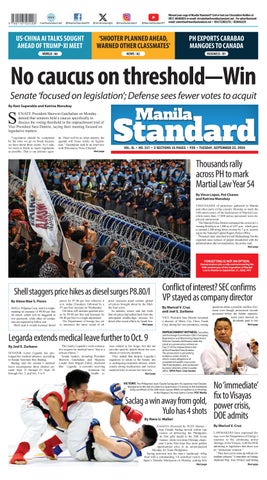 Manila Standard - 2026 September 22 - Tuesday