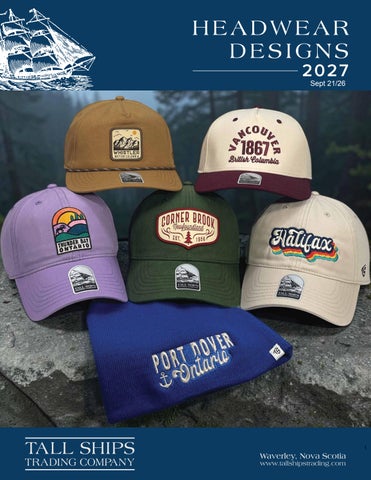 2027 Tall Ships Headwear Designs