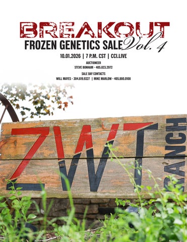 ZWT Ranch Frozen Genetic's Breakout Sale Vol. 4