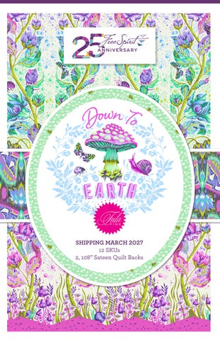 FreeSpirit Tula Pink Down to Earth & True Colors 