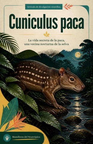 Artículo de divulgación científica sobre la paca