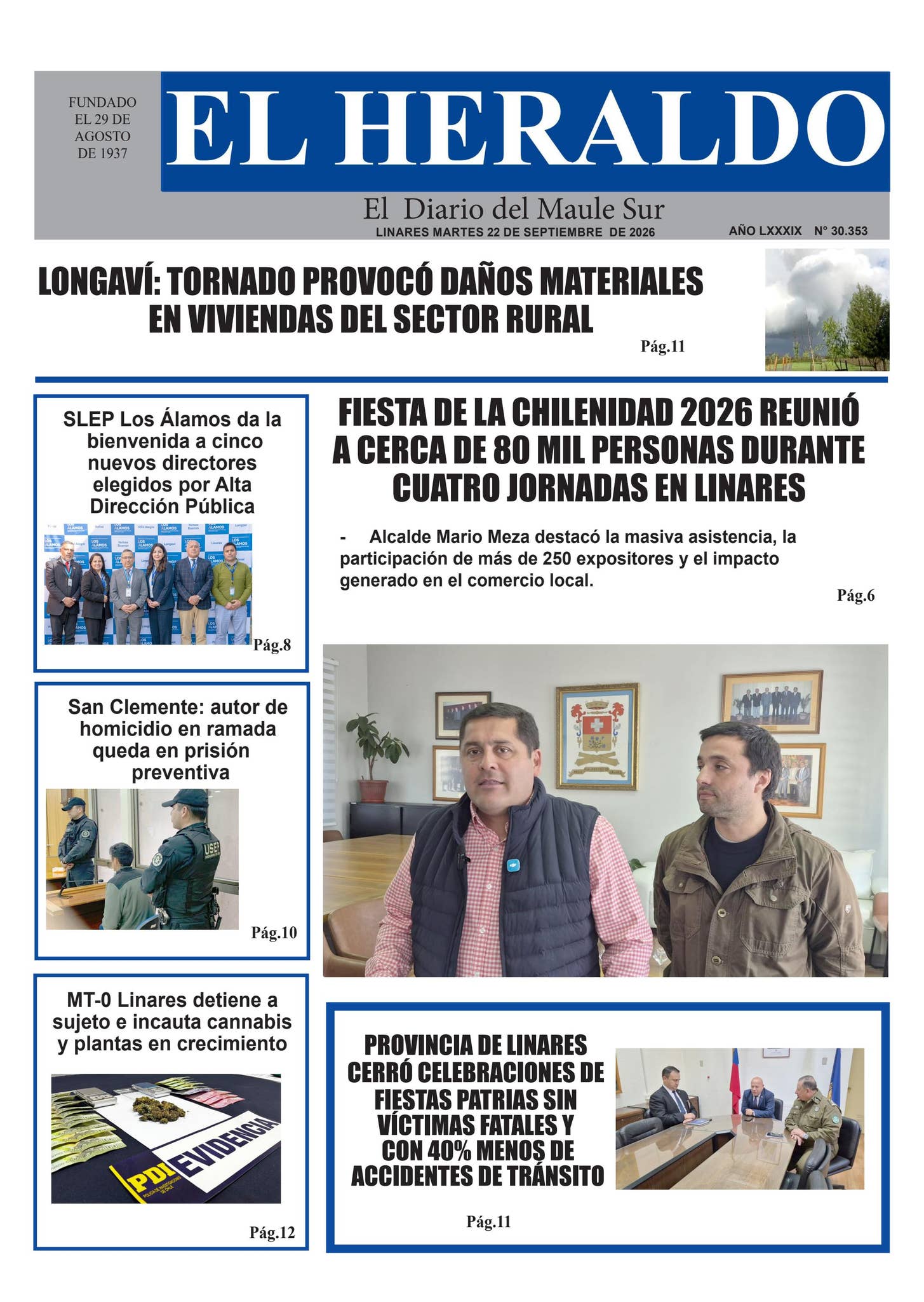 Martes 22 de septiembre 2026