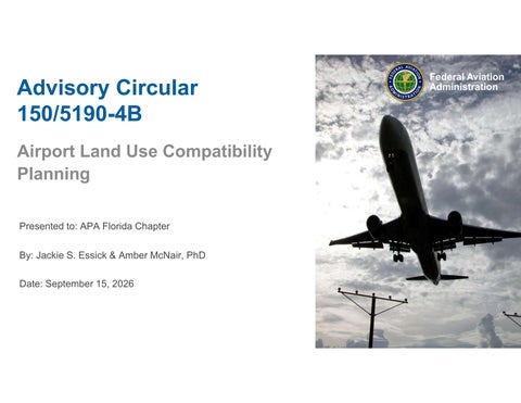 Airport Compatible Land Use Planning | APA Florida + FAA