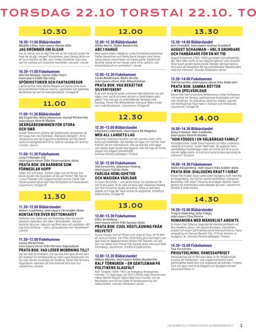 Helsingfors Bokmässa 26 programmet